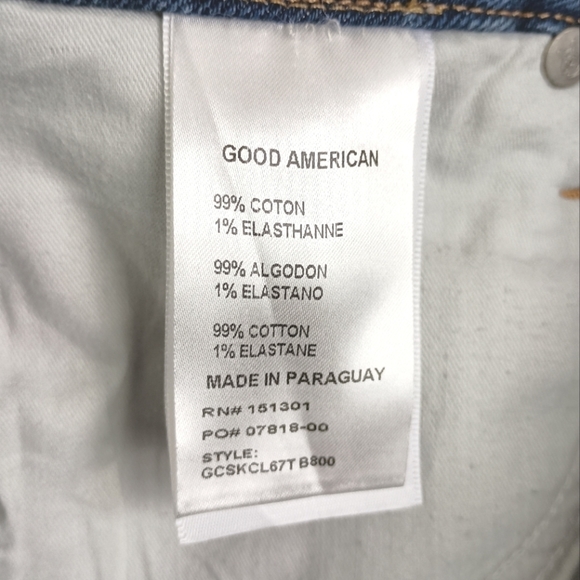 NWT Good American Good Legs Distressed Knee Skinny Jeans $155 - Picture 11 of 11